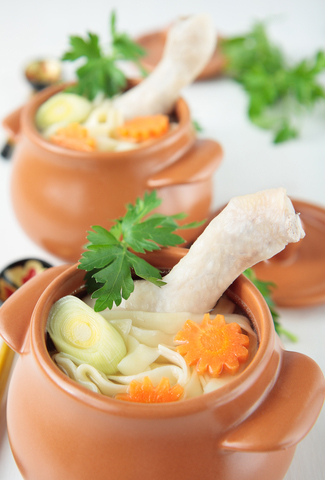 Delicious Soup in Small Bowls