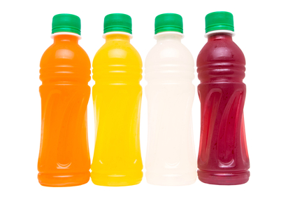Bottles of Fruit Juice