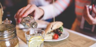 Glass of Water with Lemon