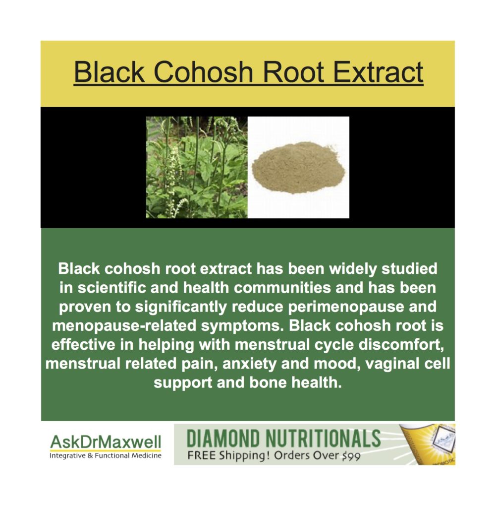 perimenopause black cohosh root extract
